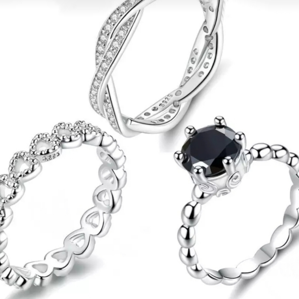 NWT 925 Sterling Silver Black Onyx Ring